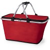 Koszyk na zakupy, składany, torba termoizolacyjna (V8187-05) - wariant czerwony