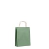 Mała torba prezentowa - PAPER TONE S (MO6172-09) - wariant zielony