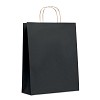 Duża papierowa torba - PAPER TONE L (MO6174-03) - wariant czarny