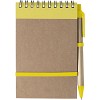 Notatnik ok. A6 z długopisem (V2335/A-08) - wariant żółty