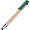 Bambusowy długopis, touch pen, stojak na telefon (V1929-06) - wariant zielony