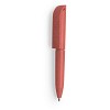 Mini długopis z włókien słomy pszenicznej (V1980-05) - wariant czerwony