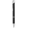 Długopis z gumowym wykończenie - AOSTA (MO8857-03) - wariant czarny
