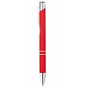 Długopis z gumowym wykończenie - AOSTA (MO8857-05) - wariant czerwony