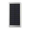 Solarny power bank 8000 mAh - SOLAR POWERFLAT (MO9051-16) - wariant srebrny mat