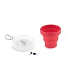 Składany kubek silikonowy - CUP PILL (MO9196-05) - wariant czerwony