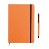 Zestaw notes z długopisem - NEILO SET (MO9348-10) - wariant pomarańczowy