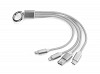 Kabel USB 3 w 1 TAUS (GA-09106-00) - wariant srebrny