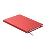Notatnik A5 z recyklingu - OURS (MO6580-05) - wariant czerwony