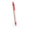 Długopis z kartonu z recyklingu (V1993-05) - wariant czerwony