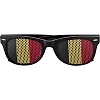 Okulary przeciwsłoneczne (V0086-99) - wariant czarny-żółty-czerwony