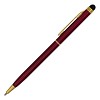 Długopis aluminiowy Touch Tip Gold, bordowy (R73409.82) - wariant Bordowy