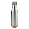 Butelka próżniowa z korkowym spodem Jowi 500 ml, srebrny (R08445.01) - wariant srebrny