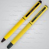Zestaw piśmienny touch pen, soft touch CELEBRATION Pierre Cardin - żółty - (GM-B040100-0IP308) - wariant żółty