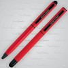 Zestaw piśmienny touch pen, soft touch CELEBRATION Pierre Cardin - czerwony - (GM-B040100-3IP305) - wariant czerwony