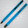 Zestaw piśmienny touch pen, soft touch CELEBRATION Pierre Cardin - jasnoniebieski - (GM-B040100-5IP324) - wariant jasno niebieski