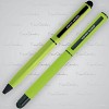 Zestaw piśmienny touch pen, soft touch CELEBRATION Pierre Cardin - jasnozielony - (GM-B040100-7IP329) - wariant jasnozielony