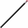 Ołówek z gumką - czarny - (GM-10393-03) - wariant czarny