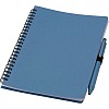 Notatnik ok. A5 ze słomy pszenicznej z długopisem (V0238-11) - wariant niebieski