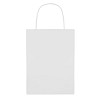 Papierowa torebka ozdobna mała - PAPER SMALL (MO8807-06) - wariant biały