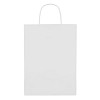 Papierowa torebka ozdobna duża - PAPER LARGE (MO8809-06) - wariant biały