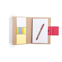 Zestaw do notatek, notatnik ok. A5, karteczki samoprzylepne, długopis (V2926-04)