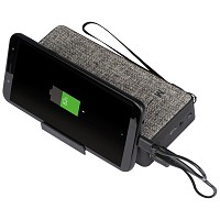 Power bank 8000 mAh z głośnikiem - czarny - (GM-30960-03)