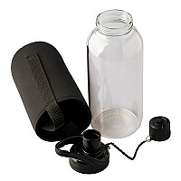 Szklana butelka Elan 1000 ml, czarny  (R08274.02)