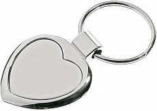 Brelok metalowy Stout Heart, srebrny  (R73277)