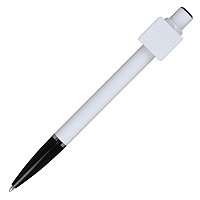 Długopis QR-me, czarny/biały  (R04431.02)