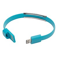 Kabel USB Bracelet, jasnoniebieski  (R50189.28)