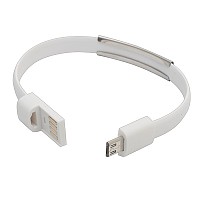 Kabel USB Bracelet, biały  (R50189.06)