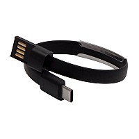 Bransoletka Wristlie USB typu C, czarny  (R50179.02)