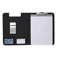 Podkładka do pisania, teczka konferencyjna, notatnik A4 (kartki w linie), kalkulator (V2337-03)