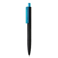 Delikatny w dotyku, czarny długopis X3 (P610.975)