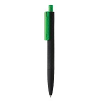 Delikatny w dotyku, czarny długopis X3 (P610.977)