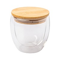 Kubek szklany Arbela 300 ml, brązowy  (R08266.10)