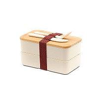 Machico lunch box podwójny, beżowy (R08439.13)