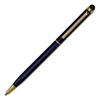 Długopis aluminiowy Touch Tip Gold, granatowy (R73409.42)