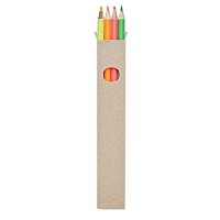 4 odblaskowe ołówki w pudełku - BOWY (MO6836-99)