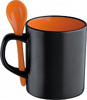 Kubek ceramiczny - pomarańczowy - (GM-87404-10)
