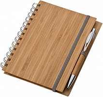 Notes z bambusową okładką - brązowy - (GM-28909-01)