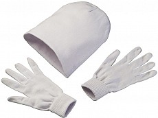 Czapka z rękawiczkami - biały - (GM-73536-06)