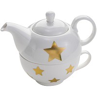 Porcelanowy zestaw do herbaty - biały - (GM-80615-06)