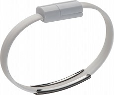 Opaska z portami USB i mikro USB - biały - (GM-20398-06)