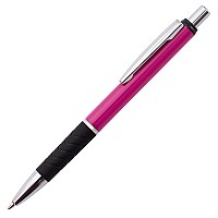 Długopis Andante Solid, różowy/czarny  (R73406.33)