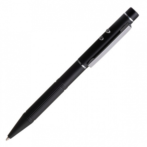 Długopis ze wskaźnikiem laserowym Stellar, czarny  (R35424.02)