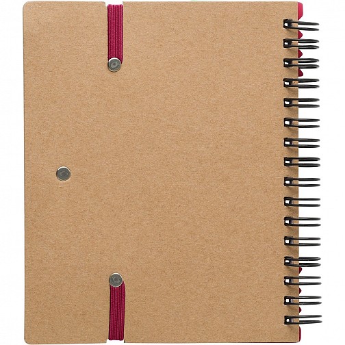Zestaw do notatek, notatnik, długopis, linijka, karteczki samoprzylepne (V2991-05)