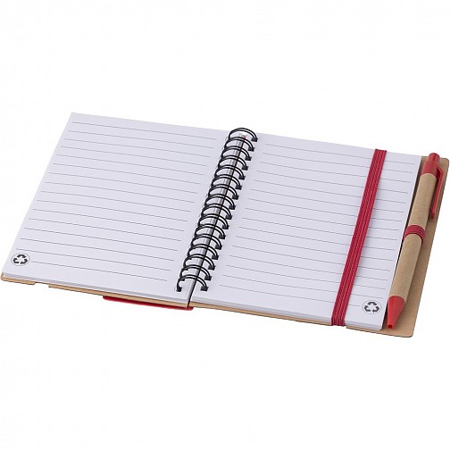 Zestaw do notatek, notatnik, długopis, linijka, karteczki samoprzylepne (V2991-05)