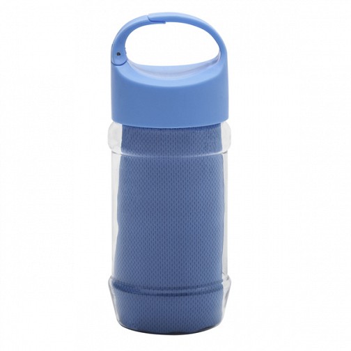 Ręcznik chłodzący w butelce Feel Like New, niebieski  (R07982.04)